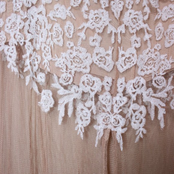 For Love & Lemons Luau Sheer/Embroidered Maxi Skirt - Picture 6 of 7